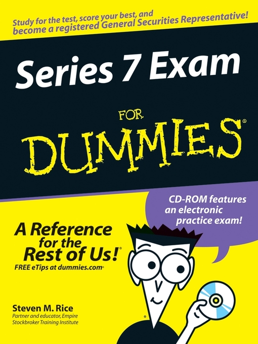 Title details for Series 7 Exam For Dummies by Steven M. Rice - Available
